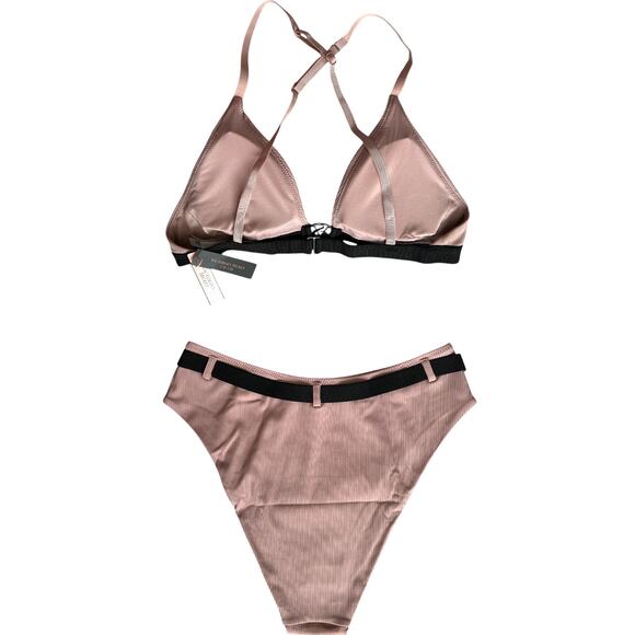 VICTORIA'S SECRET SWIM Ribbed Bikini Top and Bottom Set, Medium SRP: $100 - Picture 2 of 12